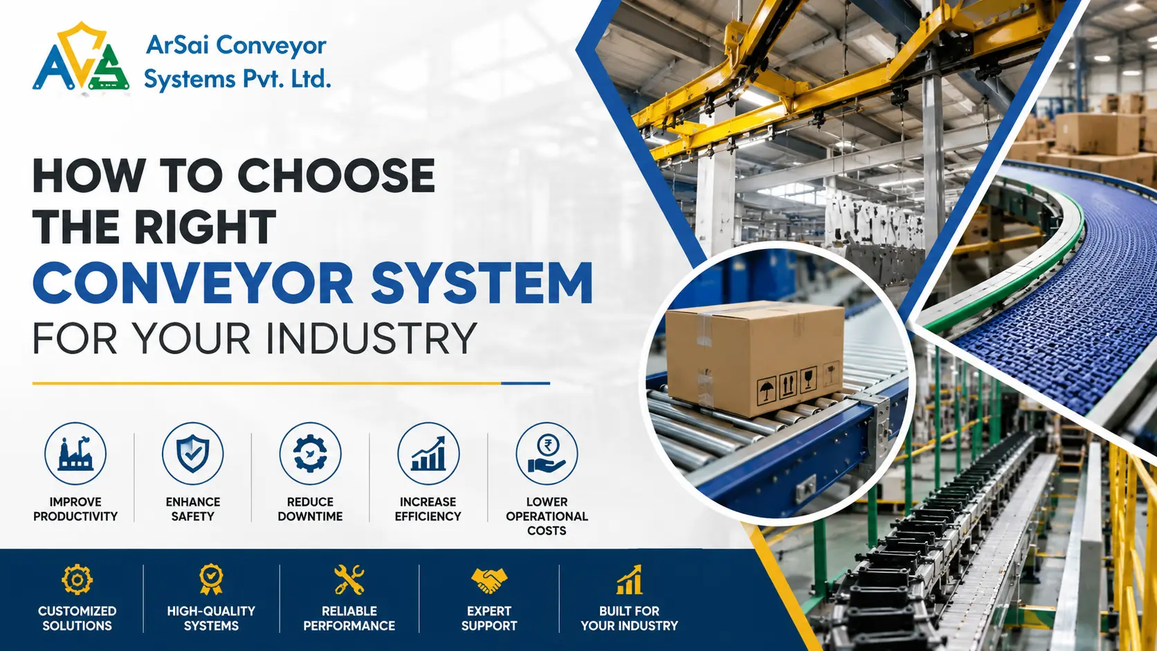 You are currently viewing How to Choose the Right Conveyor System for Your Industry