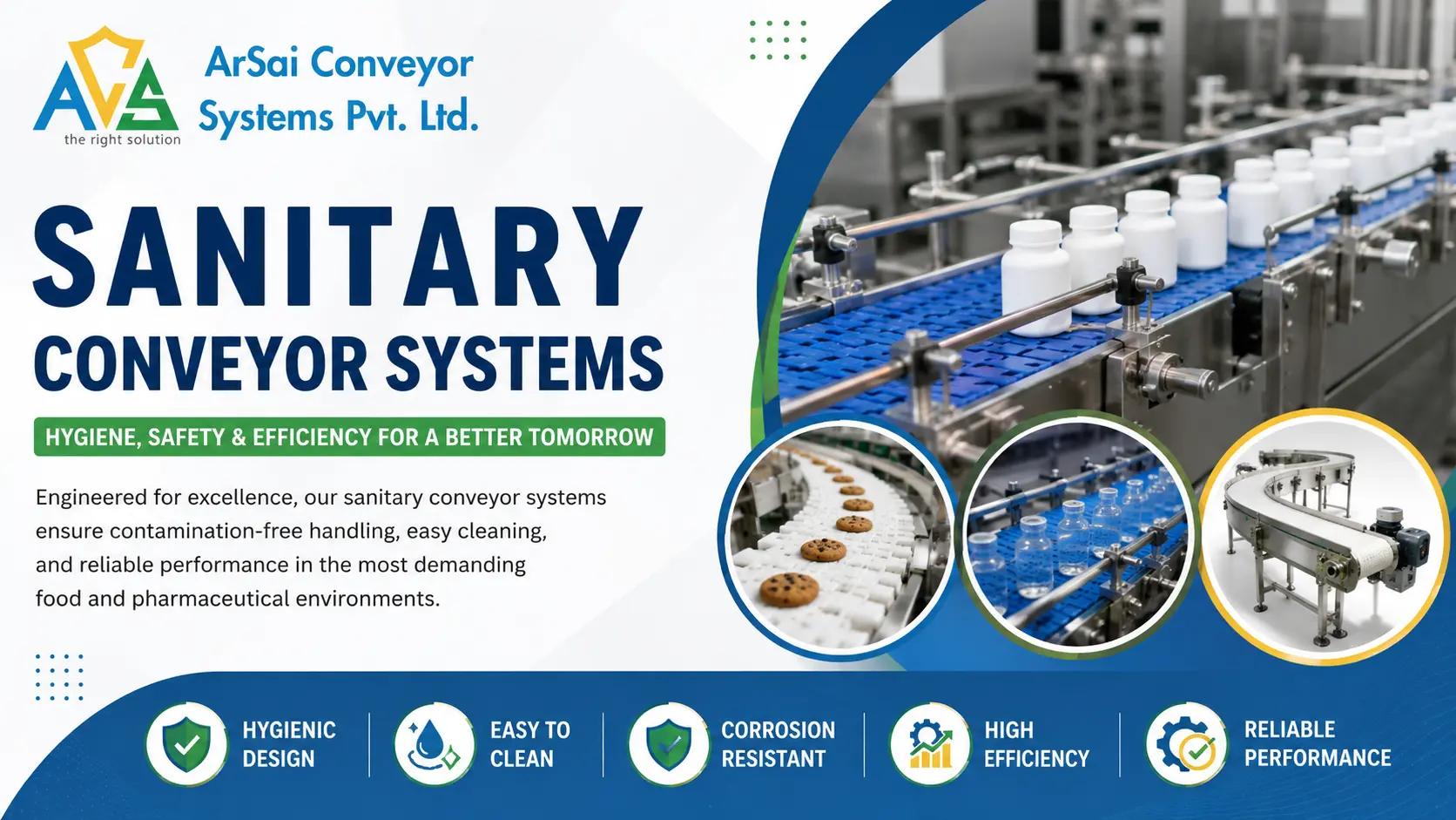 You are currently viewing Sanitary Conveyor Systems: Importance in Food and Pharmaceutical Industries