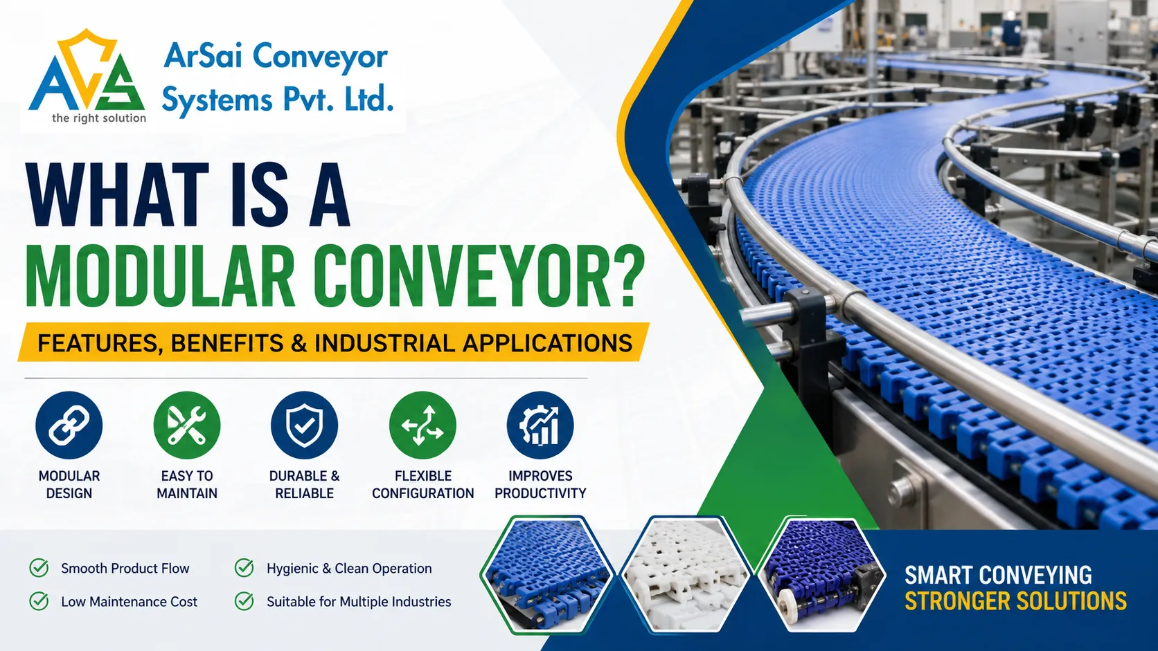 You are currently viewing What Is a Modular Conveyor? Complete Guide to Modular Belt Conveyor Systems