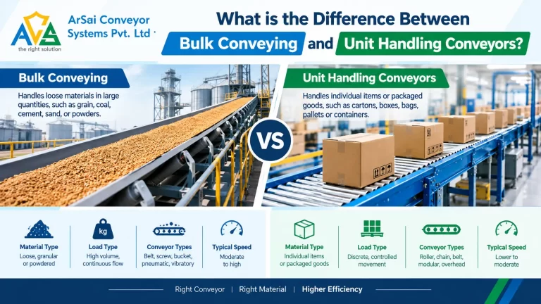 What Is the Difference Between Bulk Conveying and Unit Handling Conveyors